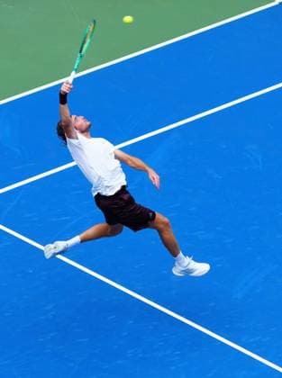 Stefanos Tsitsipas in first round action 2026 US Open, Day Two, USTA Billie Jean King National Tennis Center, New York, USA - 31 Aug 2026New York USTA Billie Jean King National T New York (NY) United States of America EDITORIAL USE ONLY No use with unauthorised audio, video, data, fixture lists, club league logos or live services. Online in-match use limited to 120 images, no video emulation. No use in betting, games or single club league player publications. Copyright: xJavierxGarcia Shutterstockx 17124548o
