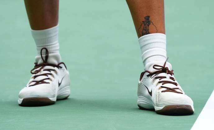 Carlos Alcaraz with a tattoo to mark his Australian Open wiin in 2026 2026 US Open, Day Two, USTA Billie Jean King National Tennis Center, New York, USA - 31 Aug 2026New York USTA Billie Jean King National T New York (NY) United States of America EDITORIAL USE ONLY No use with unauthorised audio, video, data, fixture lists, club league logos or live services. Online in-match use limited to 120 images, no video emulation. No use in betting, games or single club league player publications. Copyright: xJavierxGarcia Shutterstockx 17124548ac
