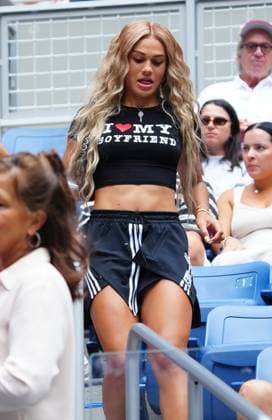 Trinity Rodman arrives a few games into the match played by her boyfriend Ben Shelton 2026 US Open, Day Four, USTA Billie Jean King National Tennis Center, New York, USA - 02 Sep 2026New York USTA Billie Jean King National T New York (NY) United States of America EDITORIAL USE ONLY No use with unauthorised audio, video, data, fixture lists, club league logos or live services. Online in-match use limited to 120 images, no video emulation. No use in betting, games or single club league player publications. Copyright: xJavierxGarcia Shutterstockx 17124553ag