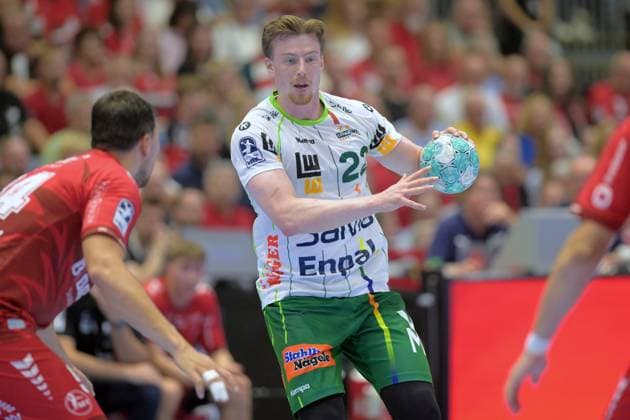 Erik Persson (Frisch Auf Goeppingen 22) (am Ball), Daniel Dujshebaev (MT Melsungen 24) , GER, MT Melsungen - Frisch Auf Goeppingen, Handball, 1. Bundesliga, 2. Spieltag, Saison 2026 2027, 02.09.2026, GER, MT Melsungen - Frisch Auf Goeppingen, Handball, 1. Bundesliga, 2. Spieltag, Saison 2026 2027, 02.09.2026 Kassel Copyright: xEibner-Pressefotox xRolandxSippelx EP_RSL