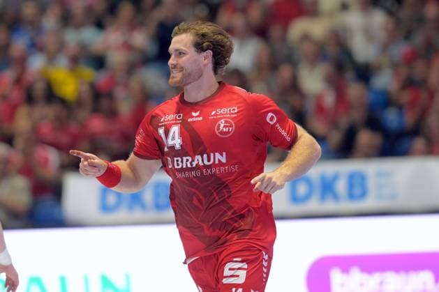 Jubel bei Johannes Golla (MT Melsungen 14) , GER, MT Melsungen - Frisch Auf Goeppingen, Handball, 1. Bundesliga, 2. Spieltag, Saison 2026 2027, 02.09.2026, GER, MT Melsungen - Frisch Auf Goeppingen, Handball, 1. Bundesliga, 2. Spieltag, Saison 2026 2027, 02.09.2026 Kassel Copyright: xEibner-Pressefotox xRolandxSippelx EP_RSL