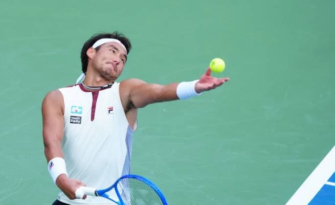 Yunchaokete Bu in first round action 2026 US Open, Day Four, USTA Billie Jean King National Tennis Center, New York, USA - 02 Sep 2026New York USTA Billie Jean King National T New York (NY) United States of America EDITORIAL USE ONLY No use with unauthorised audio, video, data, fixture lists, club league logos or live services. Online in-match use limited to 120 images, no video emulation. No use in betting, games or single club league player publications. Copyright: xJavierxGarcia Shutterstockx 17124553bo