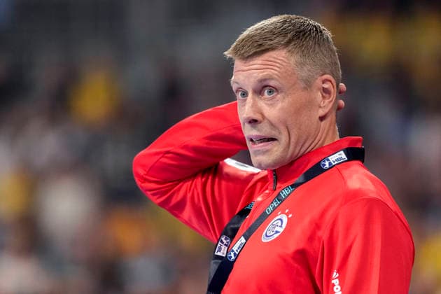 Gudjon Valur Sigurdsson (Trainer, Cheftrainer, VfL Gummersbach), Einzelbild, Einzelfoto, Aktion, Action, 02.09.2026, Mannheim (Deutschland), Handball, Bundesliga, Rhein-Neckar Löwen - VfL Gummersbach