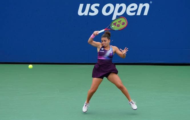 Jasmine Paolini 2026 US Open, Day Four, USTA Billie Jean King National Tennis Center, New York, USA - 02 Sep 2026New York USTA Billie Jean King National T New York (NY) United States of America EDITORIAL USE ONLY No use with unauthorised audio, video, data, fixture lists, club league logos or live services. Online in-match use limited to 120 images, no video emulation. No use in betting, games or single club league player publications. Copyright: xJavierxGarcia Shutterstockx 17124553ea