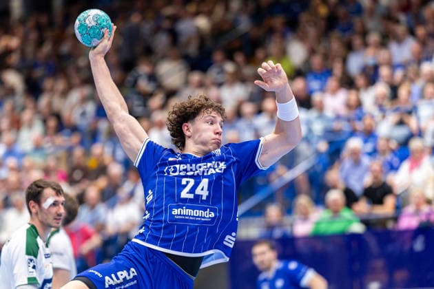 Joel Willecke (TBV Lemgo Lippe, 24) im Torwurf GER, TBV Lemgo Lippe vs. HSG Wetzlar, Handball, 1. Bundesliga, 2. Spieltag, Spielzeit 2026 2027, 03.09.2026 GER, TBV Lemgo Lippe vs. HSG Wetzlar, Handball, 1. Bundesliga, 2. Spieltag, Spielzeit 2026 2027, 03.09.2026 Lemgo Copyright: xEibner-Pressefoto JanxRollingerx EP_JSK