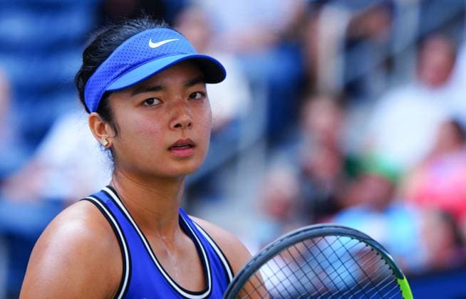 Alexandra Eala in second round action 2026 US Open, Day Five, USTA Billie Jean King National Tennis Center, New York, USA - 03 Sep 2026New York USTA Billie Jean King National T New York (NY) United States of America EDITORIAL USE ONLY No use with unauthorised audio, video, data, fixture lists, club league logos or live services. Online in-match use limited to 120 images, no video emulation. No use in betting, games or single club league player publications. Copyright: xJavierxGarcia Shutterstockx 17132980ap