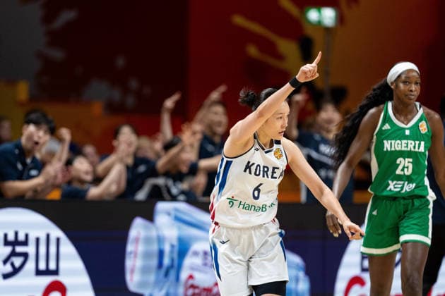 Isaem Choi (Korea, 06) jubelt Jubel, GER, Korea vs. Nigeria, Basketball, FIBA Women s World Cup 2026, Gruppenphase, Spieltag 1, 04.09.2026 GER, Korea vs. Nigeria, Basketball, FIBA Women s World Cup 2026, Spieltag 1, 04.09.2026 Berlin Copyright: xEibner-Pressefoto MaxxVincenx EP_MVN