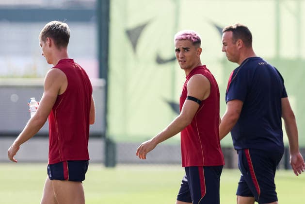 September 5, 2026, Sant Joan Despi, Barcelona, Spain: Gavi during the training day of FC Barcelona, Barca ahead the Spanish League, Laliga EA Sports, football match against Valencia CF at Ciudad Esportiva Joan Gamper on September 05, 2026 in Sant Joan Despi, Barcelona, Spain. FC Barcelona Training And press conference, PK, Pressekonferenz - LaLiga EA Sports - ZUMAa181 20260905_zaa_a181_009 Copyright: xJavierxBorregox