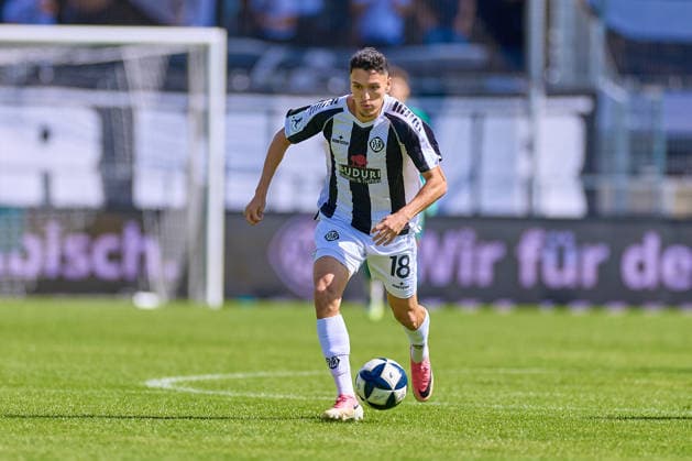 Portrait, Portraet, Freisteller Dean Melo (VfR Aalen, 18) VfR Aalen vs. SV Eintracht-Trier, Fussball, Regionalliga Suedwest - Herren, 5. Spieltag, Spielzeit 2026 2027, 05.09.2026 VfR Aalen vs. SV Eintracht-Trier, Fussball, Regionalliga Suedwest - Herren, 5. Spieltag, Spielzeit 2026 2027, 05.09.2026 Aalen Copyright: xEibner-Pressefoto GeraldxOelze-dexStoppanyx EP_ODS