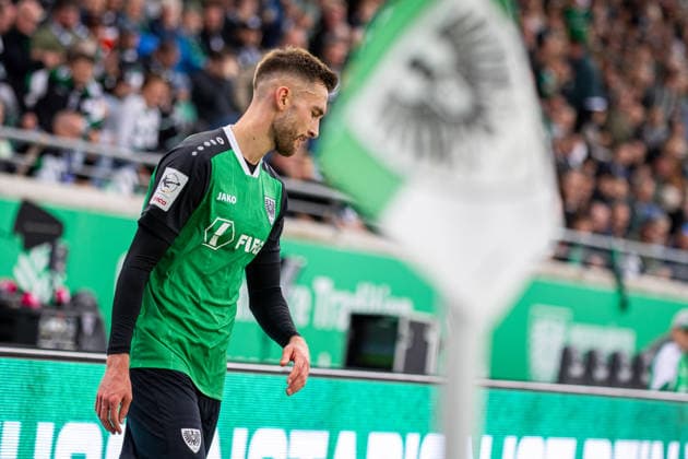 Felix Higl (SC Preussen Muenster, 33) aergert sich GER, SC Preussen Muenster vs. TSV Havelse, Fussball, 3. Liga, 4. Spieltag, Spielzeit 2026 2027, 05.09.2026 DFL Regulations prohibit any use of photographers as image sequences and or quasi-video. GER, SC Preussen Muenster vs. TSV Havelse, Fussball, 3. Liga, 4. Spieltag, Spielzeit 2026 2027, 05.09.2026 Muenster Copyright: xEibner-Pressefoto JanxRollingerx EP_JSK