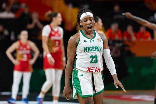 Ezinne Kalu (Nigeria, 23) enttaeuscht Enttaeuschung, GER, Nigeria vs. Ungarn, Basketball, FIBA Women s World Cup 2026, Gruppenphase, Spieltag 2, 05.09.2026 GER, Nigeria vs. Ungarn, Basketball, FIBA Women s World Cup 2026, Gruppenphase, Spieltag 2, 05.09.2026 Berlin Copyright: xEibner-Pressefoto MaxxVincenx EP_MVN