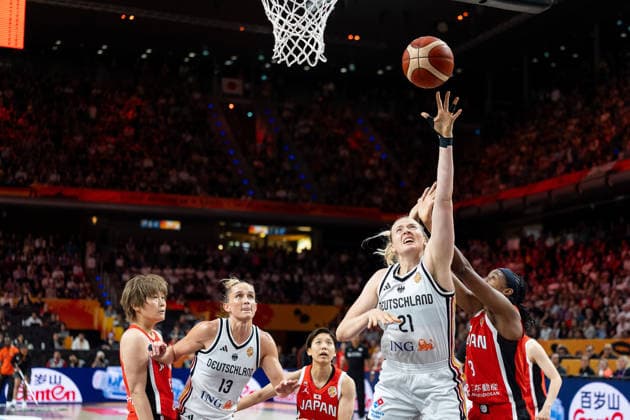 Marie Guelich (Deutschland, 21) beim Korbleger, GER, Deutschland vs. Japan, Basketball, FIBA Women s World Cup 2026, Gruppenphase, Spieltag 2, 05.09.2026 GER, Deutschland vs. Japan, Basketball, FIBA Women s World Cup 2026, Gruppenphase, Spieltag 2, 05.09.2026 Berlin Copyright: xEibner-Pressefoto MaxxVincenx EP_MVN