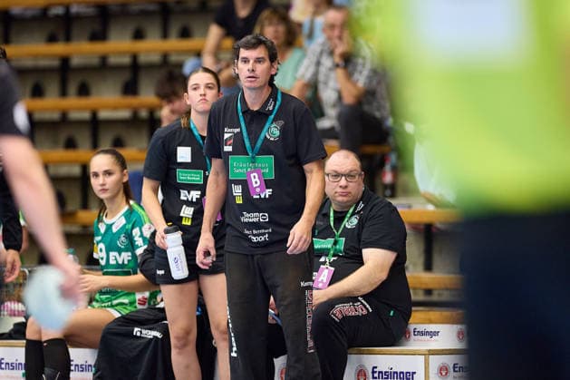 Nico Kiener (Frisch Auf Goeppingen, Cheftrainer), Anika Rohm (Frisch Auf Goeppingen, Co-Trainerin) FRISCH AUF Goeppingen vs. BSV Sachsen Zwickau, Handball, ALSCO Handball Bundesliga Frauen, 2. Spieltag, Spielzeit 2026 2027, 05.09.2026 FRISCH AUF Goeppingen vs. BSV Sachsen Zwickau, Handball, ALSCO Handball Bundesliga Frauen, 2. Spieltag, Spielzeit 2026 2027, 05.09.2026 Goeppingen Copyright: xEibner-Pressefoto GeraldxOelze-dexStoppanyx EP_ODS