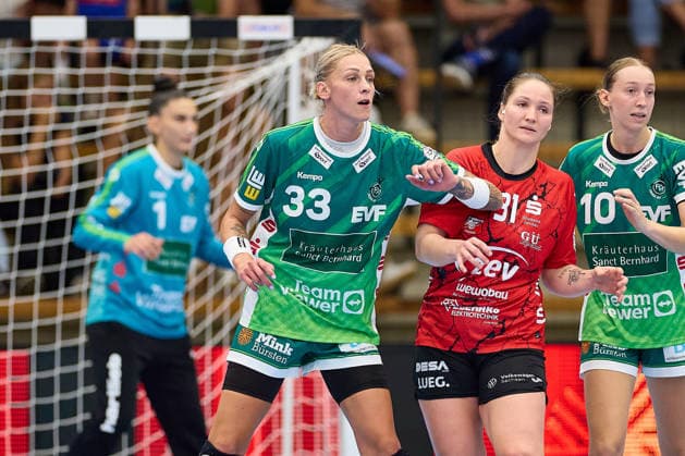 Positionskaempfe Luisa Schulze (Frisch Auf Goeppingen, 33), Victoria Hasselbusch (BSV Sachsen Zwickau, 31), Matilda Ehlert (Frisch Auf Goeppingen, 10) FRISCH AUF Goeppingen vs. BSV Sachsen Zwickau, Handball, ALSCO Handball Bundesliga Frauen, 2. Spieltag, Spielzeit 2026 2027, 05.09.2026 FRISCH AUF Goeppingen vs. BSV Sachsen Zwickau, Handball, ALSCO Handball Bundesliga Frauen, 2. Spieltag, Spielzeit 2026 2027, 05.09.2026 Goeppingen Copyright: xEibner-Pressefoto GeraldxOelze-dexStoppanyx EP_ODS