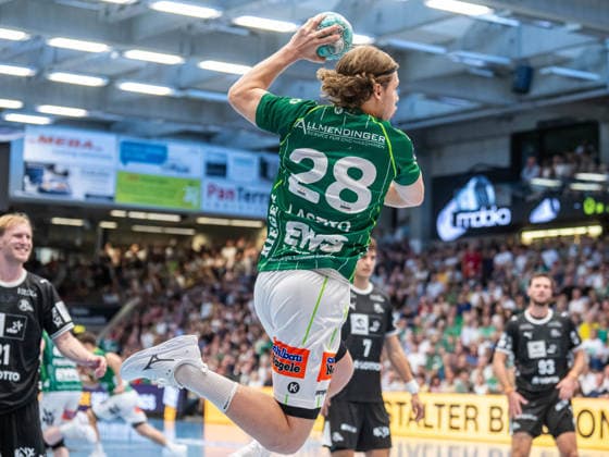 Franko Lastro (Frisch Auf Goeppingen, 28) von aussen, Frisch Auf Goeppingen vs. THW Kiel, Handball, 1. Bundesliga, Herren, Spielzeit 2026 2027, 06.09.2026, Frisch Auf Goeppingen vs. THW Kiel, Handball, 1. Bundesliga, Herren, Spielzeit 2026 2027, 06.09.2026 Goeppingen Copyright: xEibner-Pressefoto MichaelxSchmidx EP_MST