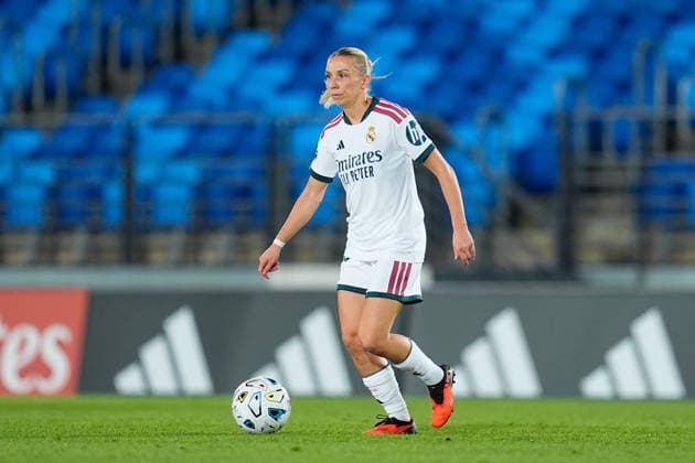 September 6, 2026, Valdebebas, Madrid, Spain: Elisa Senss of Real Madrid CF runs with the ball during the Spanish Women League, Liga F, football match played between Real Madrid and SD Eibar at Alfredo Di Stefano stadium on September 06, 2026, in Valdebebas, Madrid, Spain. Valdebebas Spain - ZUMAa181 20260906_zaa_a181_256 Copyright: xDennisxAgyemanx