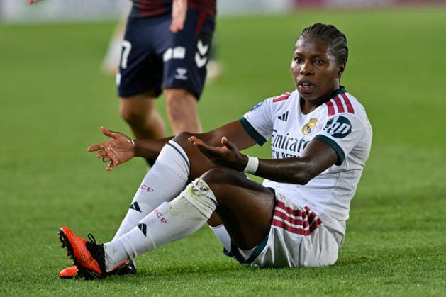 September 6, 2026, Madrid, Madrid, Spain: 11 LINETH BEERENSTEYN of Real Madrid CF Femenino laments during the Spanish Women League, Liga F, football match played between REAL MADRID fem Vs SD EIBAR femenino at Alfredo Di Stefano stadium on September 6, 2026, in Valdebebas, Madrid, Spain. Madrid Spain - ZUMAc312 20260906_zsp_c312_274 Copyright: xOscarxManuelxSanchezx