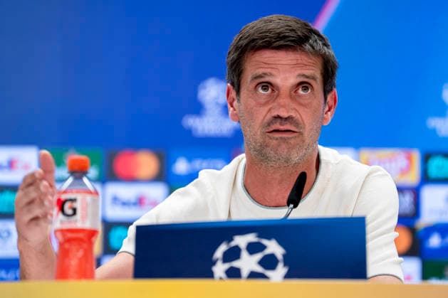 September 7, 2026, Madrid, Madrid, Spain: Cristian Chivu, head coach of Inter Milan, attends his press conference, PK, Pressekonferenz ahead the UEFA Champions League football match against Real Madrid at Santiago Bernabeu Stadium on September 07, 2026, in Madrid, Spain. Inter Milan Press Conference - UEFA Champions League - ZUMAa181 20260907_zaa_a181_171 Copyright: xAngelxPerezxMecax