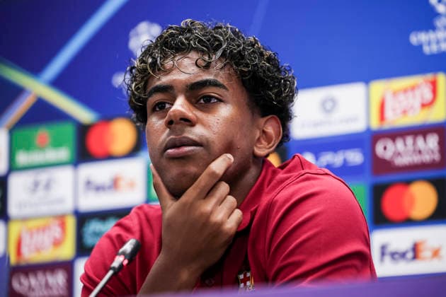 September 8, 2026, Sant Joan Despi, Barcelona, Spain: Lamine Yamal of FC Barcelona, Barca attends his press conference, PK, Pressekonferenz during the training day of FC Barcelona ahead the UEFA Champions League 2026 27, football match against Feyenoord at Ciudad Esportiva Joan Gamper on September 08, 2026 in Sant Joan Despi, Barcelona, Spain. Sant Joan Despi Spain - ZUMAa181 20260908_zaa_a181_028 Copyright: xJavierxBorregox