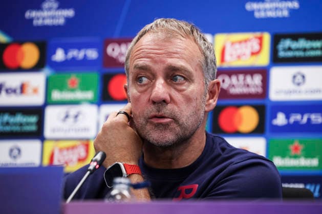 September 8, 2026, Sant Joan Despi, Barcelona, Spain: Hansi Flick, head coach of FC Barcelona, Barca attends his press conference, PK, Pressekonferenz during the training day of FC Barcelona ahead the Spanish League, LaLiga EA Sports, football match against Feyenoord at Ciudad Esportiva Joan Gamper on September 08, 2026 in Sant Joan Despi, Barcelona, Spain. FC Barcelona Training And Press Conference - LaLiga EA Sports - ZUMAa181 20260908_zaa_a181_054 Copyright: xJavierxBorregox