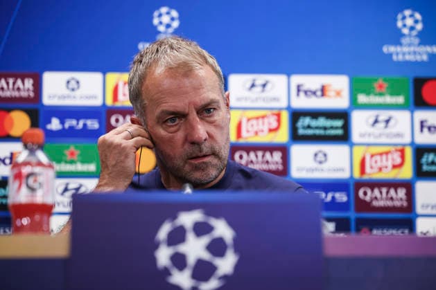 September 8, 2026, Sant Joan Despi, Barcelona, Spain: Hansi Flick, head coach of FC Barcelona, Barca attends his press conference, PK, Pressekonferenz during the training day of FC Barcelona ahead the Spanish League, LaLiga EA Sports, football match against Feyenoord at Ciudad Esportiva Joan Gamper on September 08, 2026 in Sant Joan Despi, Barcelona, Spain. FC Barcelona Training And Press Conference - LaLiga EA Sports - ZUMAa181 20260908_zaa_a181_058 Copyright: xJavierxBorregox