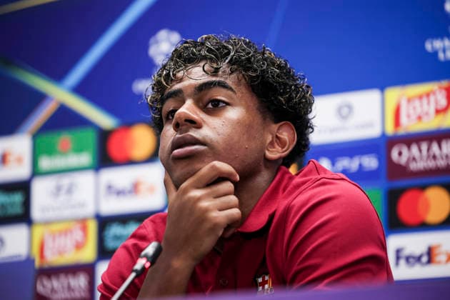 September 8, 2026, Sant Joan Despi, Barcelona, Spain: Lamine Yamal of FC Barcelona, Barca attends his press conference, PK, Pressekonferenz during the training day of FC Barcelona ahead the UEFA Champions League 2026 27, football match against Feyenoord at Ciudad Esportiva Joan Gamper on September 08, 2026 in Sant Joan Despi, Barcelona, Spain. Sant Joan Despi Spain - ZUMAa181 20260908_zaa_a181_057 Copyright: xJavierxBorregox