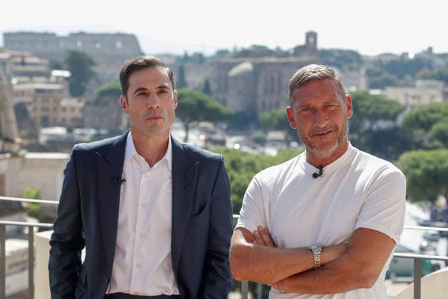 September 8, 2026, Rome, Rome, ITALY: Paul Matiasic, president of Maxima Roma, and Francesco Totti, the club s advisor. press conference, PK, Pressekonferenz for the presentation of the new Roman basketball club, Maxima Roma, Rome, September 8, 2026. Press Conference To Present The New Roman Basketball Club Maxima Roma - ZUMAa289 20260908_zia_a289_231 Copyright: xRiccardoxDexLucax xAgfx