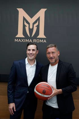 September 8, 2026, Rome, Rome, ITALY: Paul Matiasic, president of Maxima Roma, and Francesco Totti, the club s advisor. press conference, PK, Pressekonferenz for the presentation of the new Roman basketball club, Maxima Roma, Rome, September 8, 2026. Press Conference To Present The New Roman Basketball Club Maxima Roma - ZUMAa289 20260908_zia_a289_404 Copyright: xRiccardoxDexLucax xAgfx