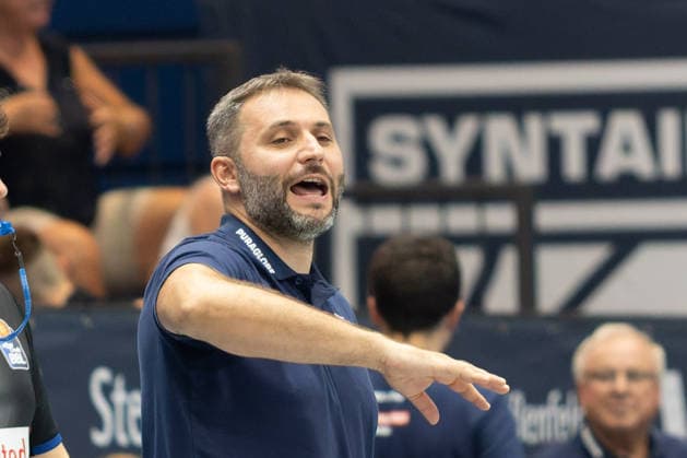 Vladimir Jovanovic (MBC, Head Coach), Syntainics MBC vs. Medikamente per Klick Bayreuth, Testspiel, Saisonvorbereitung, Basketball, Bundesliga, 2. Bundesliga, Männer, Saison 2026 27, 08.09.2026. Weißenfels Stadthalle Sachsen-Anhalt Deutschland