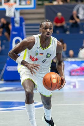 Joshua Bonga (Bayreuth, 0), Syntainics MBC vs. Medikamente per Klick Bayreuth, Testspiel, Saisonvorbereitung, Basketball, Bundesliga, 2. Bundesliga, Männer, Saison 2026 27, 08.09.2026. Weißenfels Stadthalle Sachsen-Anhalt Deutschland