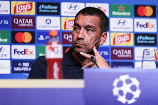September 8, 2026, Barcelona, Barcelona, Spain: Giovanni van Bronckhorst, head coach of Feyenoord attends his press conference, PK, Pressekonferenz ahead of the UEFA Champions League 2026 27, football match against FC Barcelona, Barca at Spotify Camp Nou Stadium on September 08, 2026 in Barcelona, Spain. Barcelona Spain - ZUMAa181 20260908_zaa_a181_072 Copyright: xJavierxBorregox