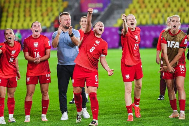 2026.09.08 Katowice Pilka nozna Mistrzostwa Swiata w Pilce Noznej Kobiet FIFA U-20 Polska 2026 Sezon 2026 Polska - Meksyk N z Maja Zielinska, Zuzanna Grzywinska, Marcin Kasprowicz, Zuzanna Witek, Lena Swirska, Weronika Arasniewicz, radosc, wygrana, zwyciestwo Foto Marcin Bulanda PressFocus 2026.09.08 Katowice Football FIFA U-20 Womens World Cup Poland Season 2026 Polska - Meksyk Maja Zielinska, Zuzanna Grzywinska, Marcin Kasprowicz, Zuzanna Witek, Lena Swirska, Weronika Arasniewicz, radosc, wygrana, zwyciestwo Credit: Marcin Bulanda PressFocus NEWSPIX.PL --- newspix.pl