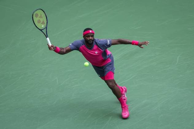 Frances Tiafoe of USA in action 2026 US Open, Day Ten, USTA Billie Jean King National Tennis Center, New York, USA - 08 Sep 2026New York USTA Billie Jean King National T New York (NY) United States of America EDITORIAL USE ONLY No use with unauthorised audio, video, data, fixture lists, club league logos or live services. Online in-match use limited to 120 images, no video emulation. No use in betting, games or single club league player publications. Copyright: xEllaxLing Shutterstockx 17140157u