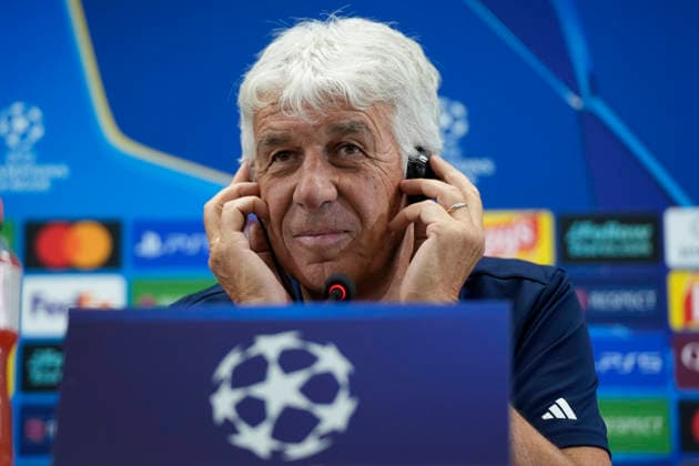 September 9, 2026, Kadikoy, Istanbul, Turkey: AS Roma coach Gian Piero Gasperini holds a press conference, PK, Pressekonferenz before a training session at Sukru Saracoglu Stadium in Istanbul, Turkey, on September 9, 2026, on the eve of the UEFA Champions League first round, football match against Fenerbahce. Kadikoy Turkey - ZUMAu194 20260909_zip_u194_015 Copyright: xTolgaxUluturkx