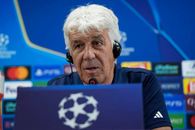 September 9, 2026, Kadikoy, Istanbul, Turkey: AS Roma coach Gian Piero Gasperini holds a press conference, PK, Pressekonferenz before a training session at Sukru Saracoglu Stadium in Istanbul, Turkey, on September 9, 2026, on the eve of the UEFA Champions League first round, football match against Fenerbahce. Kadikoy Turkey - ZUMAu194 20260909_zip_u194_016 Copyright: xTolgaxUluturkx