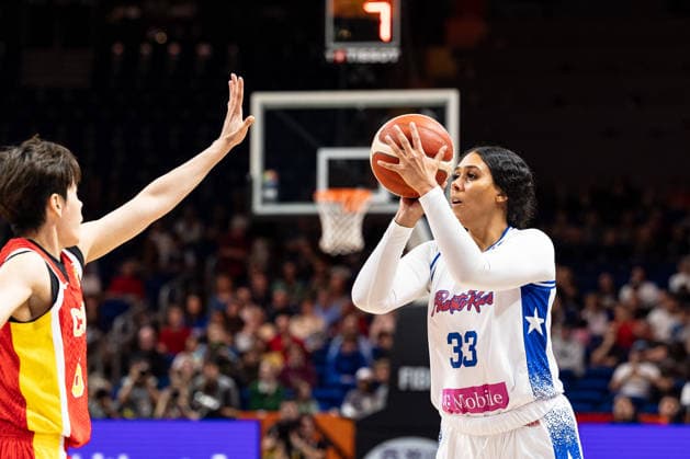 India Pagan (Puerto Rico, 33) beim Wurf, Shuyu Yang (China, 06), GER, Puerto Rico vs. China, Basketball, FIBA Women s World Cup 2026, Qualifikation fuers Viertelfinale, 09.09.2026 GER, Puerto Rico vs. China, Basketball, FIBA Women s World Cup 2026, Qualifikation fuers Viertelfinale, 09.09.2026 Berlin Copyright: xEibner-Pressefoto MaxxVincenx EP_MVN