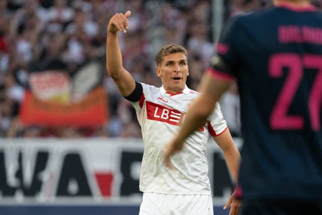 Grischa Prömel (VfB Stuttgart, 21), Geste, Gestik, GER, VfB Stuttgart vs. Viking FK Stavanger, Fussball, UEFA Champions League, Spieltag 1, Spielzeit 2026 2027, 09.09.2026, GER, VfB Stuttgart vs. Viking FK Stavanger, Fussball, UEFA Champions League, Spieltag 1, Spielzeit 2026 2027, 09.09.2026, Stuttgart Copyright: xEibner-Pressefoto EdwardxCheungx EP_ECG