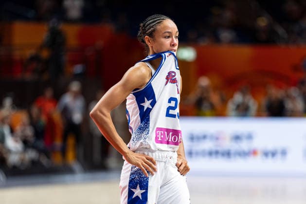 Trinity San Antonio (Puerto Rico, 23) enttaeuscht Enttaeuschung nach Niederlage, GER, Puerto Rico vs. China, Basketball, FIBA Women s World Cup 2026, Qualifikation fuers Viertelfinale, 09.09.2026 GER, Puerto Rico vs. China, Basketball, FIBA Women s World Cup 2026, Qualifikation fuers Viertelfinale, 09.09.2026 Berlin Copyright: xEibner-Pressefoto MaxxVincenx EP_MVN