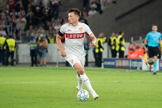 Dzenan Pejcinovic (VfB Stuttgart, 17) am Ball, GER, VfB Stuttgart vs. Viking FK Stavanger, Fussball, UEFA Champions League, Spieltag 1, Spielzeit 2026 2027, 09.09.2026, GER, VfB Stuttgart vs. Viking FK Stavanger, Fussball, UEFA Champions League, Spieltag 1, Spielzeit 2026 2027, 09.09.2026, Stuttgart Copyright: xEibner-Pressefoto EdwardxCheungx EP_ECG