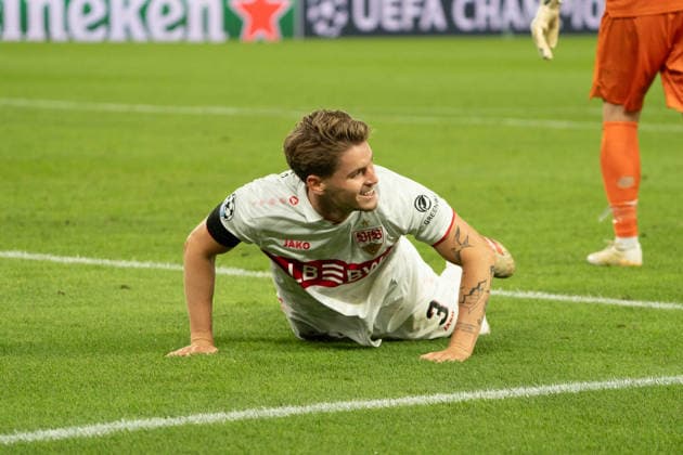 Ramon Hendriks (VfB Stuttgart, 03) am Boden, GER, VfB Stuttgart vs. Viking FK Stavanger, Fussball, UEFA Champions League, Spieltag 1, Spielzeit 2026 2027, 09.09.2026, GER, VfB Stuttgart vs. Viking FK Stavanger, Fussball, UEFA Champions League, Spieltag 1, Spielzeit 2026 2027, 09.09.2026, Stuttgart Copyright: xEibner-Pressefoto EdwardxCheungx EP_ECG
