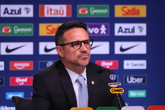 Brazilian national team, Nationalteam squad announcement for friendlies against Australia and India. Rio de Janeiro, RJ, 09.09.2026 - Football-RJ - Rodrigo Caetano, director of national teams of the Brazilian Football Confederation - CBF, during the announcement of the squad for the friendlies against Australia and India, at the headquarters of the Brazilian Football Confederation - CBF, in Barra da Tijuca, west zone of the city, this Wednesday, the 9th.(Foto: Charles Sholl Brazil Photo Press Brazil Photo Press) INTERNATIONAL Rio de Janeiro Tijuca Bar Rio de Janeiro Brasil Copyright: xCharlesxShollx