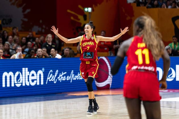 Alba Torrens (Spanien, 07) jubelt Jubel, GER, Australien vs. Spanien, Basketball, FIBA Women s World Cup 2026, Viertelfinale, 10.09.2026 GER, Australien vs. Spanien, Basketball, FIBA Women s World Cup 2026, Viertelfinale, 10.09.2026 Berlin Copyright: xEibner-Pressefoto MaxxVincenx EP_MVN