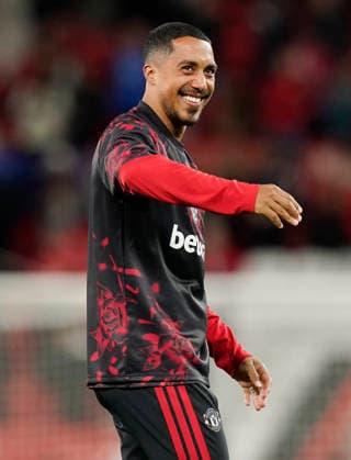 Manchester, England, 10th September 2026. Youri Tielemans of Manchester United, ManU enjoys the win during the Manchester United vs Sabah UEFA Champions League match at Old Trafford, Manchester. Picture credit should read: Andrew Yates Sportimage EDITORIAL USE ONLY. No use with unauthorised audio, video, data, fixture lists, club league logos or live services. Online in-match use limited to 120 images, no video emulation. No use in betting, games or single club league player publications. SPI_064_AY_Man_Utd_Sabah SPI-4989-0065