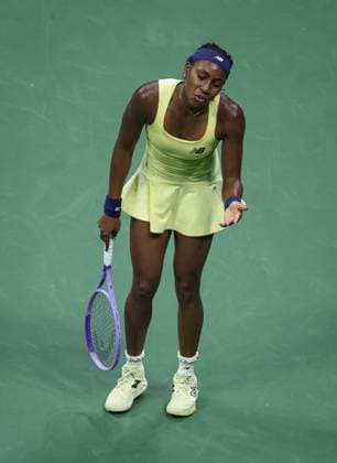 Coco Gauff of USA frustrated 2026 US Open, Day Twelve, USTA Billie Jean King National Tennis Center, New York, USA - 10 Sep 2026New York USTA Billie Jean King National T New York (NY) United States of America EDITORIAL USE ONLY No use with unauthorised audio, video, data, fixture lists, club league logos or live services. Online in-match use limited to 120 images, no video emulation. No use in betting, games or single club league player publications. Copyright: xEllaxLing Shutterstockx 17140161ay