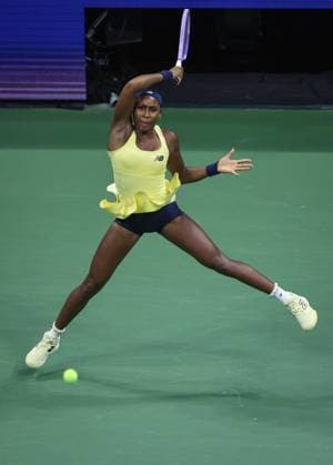 Coco Gauff of USA in action 2026 US Open, Day Twelve, USTA Billie Jean King National Tennis Center, New York, USA - 10 Sep 2026New York USTA Billie Jean King National T New York (NY) United States of America EDITORIAL USE ONLY No use with unauthorised audio, video, data, fixture lists, club league logos or live services. Online in-match use limited to 120 images, no video emulation. No use in betting, games or single club league player publications. Copyright: xEllaxLing Shutterstockx 17140161bs