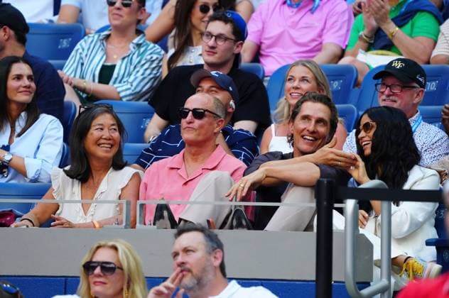 Nancy Simon, Woody Harrelson, Matthew McConaughey and Camila Alves McConaughey 2026 US Open, Day Thirteen, USTA Billie Jean King National Tennis Center, New York, USA - 11 Sep 2026New York USTA Billie Jean King National T New York (NY) United States of America EDITORIAL USE ONLY No use with unauthorised audio, video, data, fixture lists, club league logos or live services. Online in-match use limited to 120 images, no video emulation. No use in betting, games or single club league player publications. Copyright: xJavierxGarcia Shutterstockx 17140162h