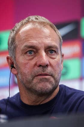 September 12, 2026, Sant Joan Despi, Barcelona, Spain: Hansi Flick, head coach of FC Barcelona, Barca attends his press conference, PK, Pressekonferenz during the training day of FC Barcelona ahead the Spanish League, LaLiga EA Sports, football match against Levante UD at Ciudad Esportiva Joan Gamper on September 12, 2026 in Sant Joan Despi, Barcelona, Spain. Sant Joan Despi Spain - ZUMAa181 20260912_zaa_a181_021 Copyright: xJavierxBorregox