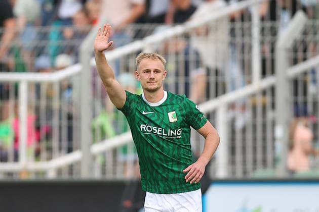 Chemie Leipzig - Zwickau Regionalliga Nordost Leipzig, 12.09.2026, Alfred-Kunze-Sportpark, Fußball, Männer, Saison 2026 2027, Regionalliga Nordost, 8. Spieltag, BSG Chemie Leipzig - FSV Zwickau , Im Bild: Willi Reincke (8, Chemie) ,