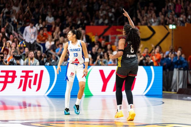 Nyara Sabally (Deutschland, 08) jubelt Jubel, GER, Frankreich vs. Deutschland, Basketball, FIBA Women s World Cup 2026, Halbfinale, 12.09.2026 GER, Frankreich vs. Deutschland, Basketball, FIBA Women s World Cup 2026, Halbfinale, 12.09.2026 Berlin Copyright: xEibner-Pressefoto MaxxVincenx EP_MVN