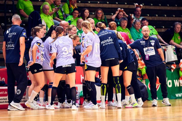 Rostocker HC, Mannschaftsbild, GER, 2. Handball - Bundesliga Frauen, Fuechse Berlin vs. Rostocker HC (Rostock Dolphins), Saison 2026 27, 3. Spieltag, 12.09.2026, GER, 2. Handball - Bundesliga Frauen, Fuechse Berlin vs. Rostocker HC (Rostock Dolphins), Saison 2026 27, 3. Spieltag, 12.09.2026, Berlin